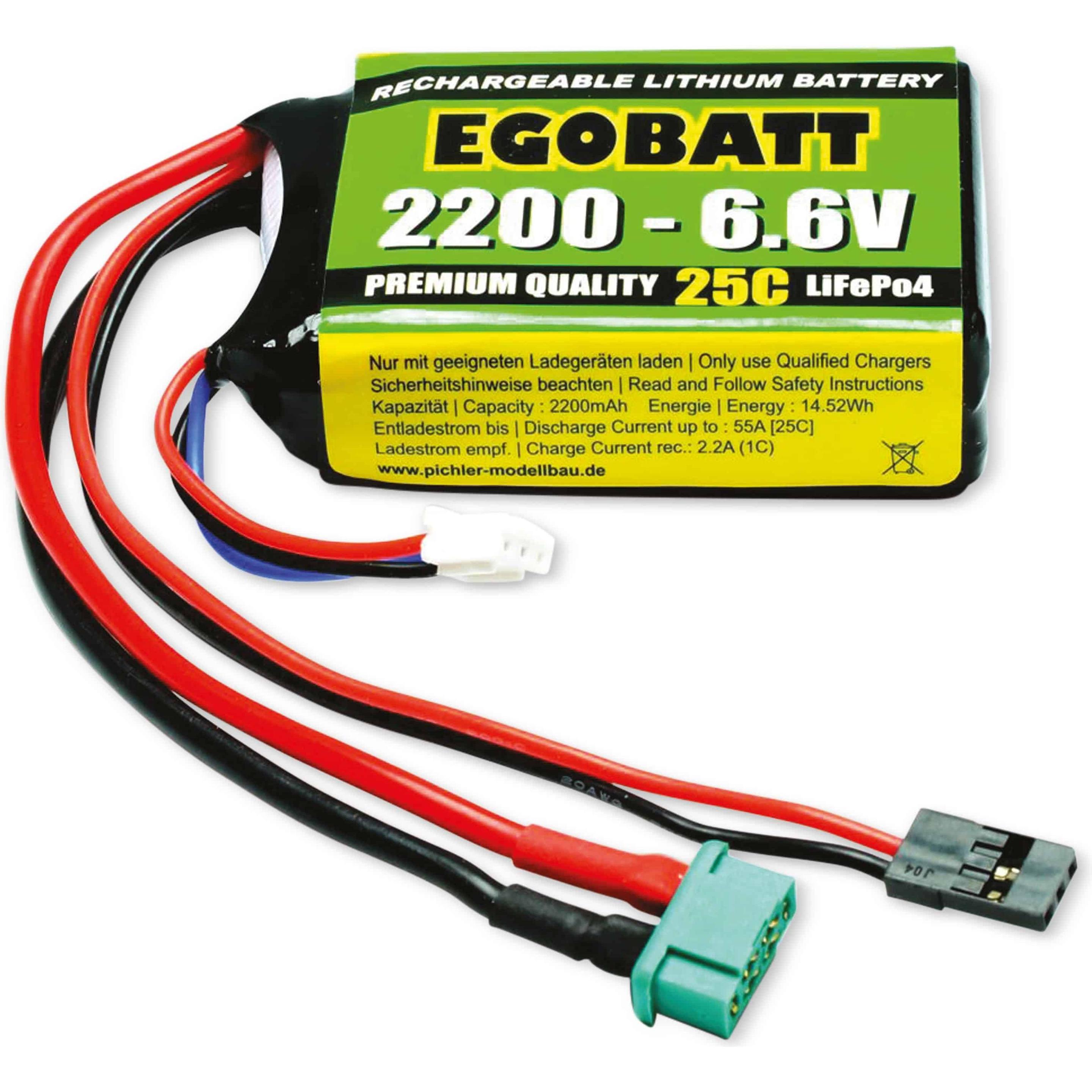 Pichler Modellbau Akkupack (LiIon) LiFe Akku EGOBATT 2200 6.6V (25C) (6.60 V, 2200 mAh)