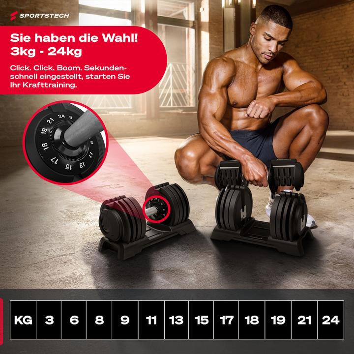 Produktbild Sportstech Hantel Ironmate 24