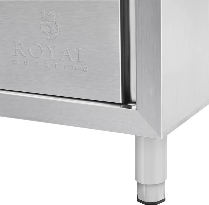 Actual product image Royal Catering Double Sink Cabinet - 140 cm (64 cm, 140 cm)