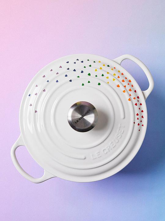 Immagine prodotto Le Creuset Tostapane rotondo Signature, 24 cm, Loving (24 cm, Pirofila + casseruola, Ghisa, Smalto)