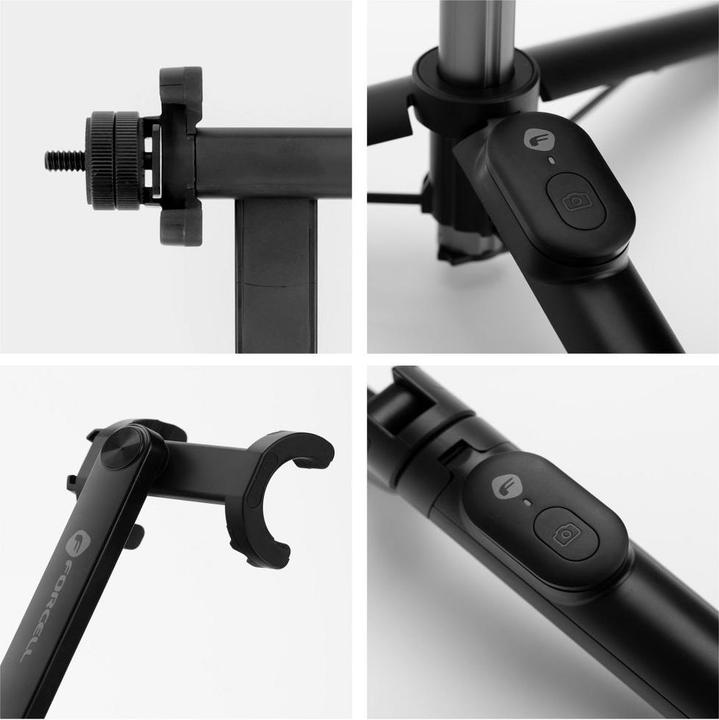 Produktbild Forcell Stylus F-GRIP S70M selfie stick with wireless remote control tripod black