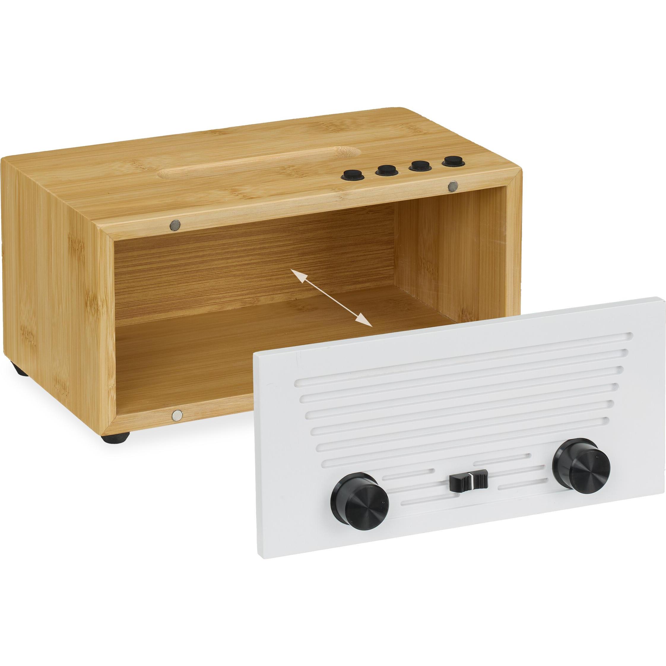 Relaxdays, Portaoggetti bagno, Scatola per salviette