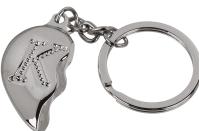 Actual product image Ootb Metal keychain, Broken Heart