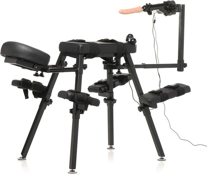 Actual product image Master Series XR Brands - Obedience Bench with Sex Machine - Black