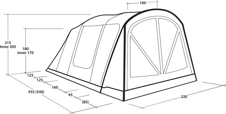 Produktbild Outwell Flagstaff 5 Air (Tunnelzelt, 28.20 kg, 5 Personen)