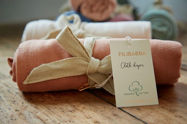 Produktbild Filibabba Musselintuch GOTS - Blush (65 cm, 65 cm)