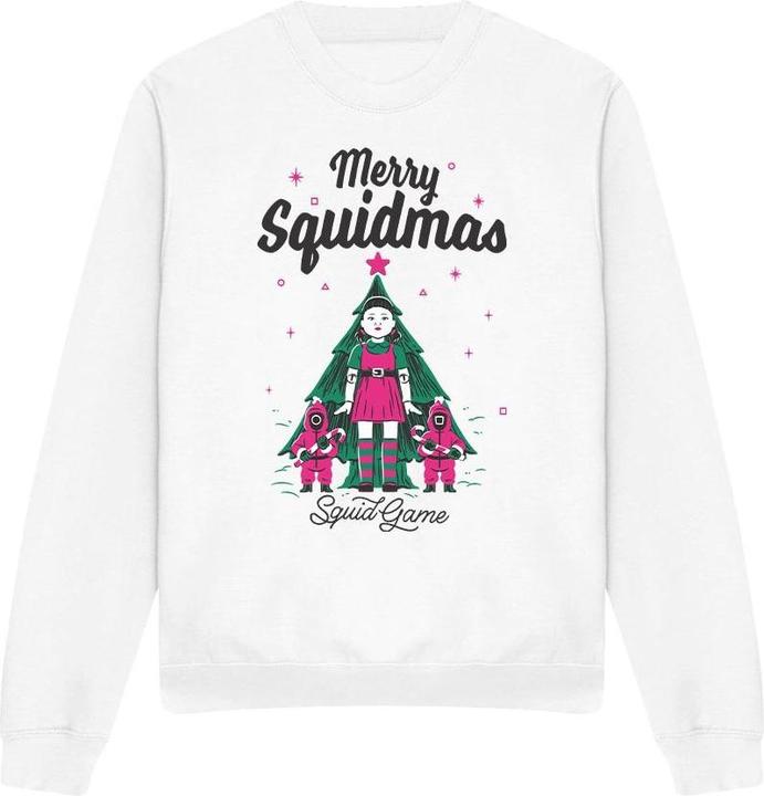 Actual product image Squid Game Unisex Adult Merry Squidmas Sweatshirt (M)