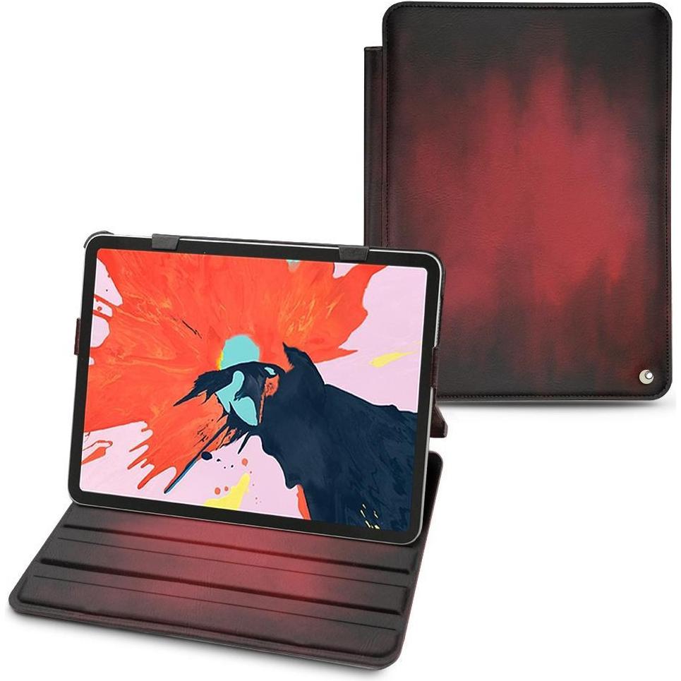 Noreve Lederschutzhülle horizontal (iPad Air 2020 (4. Gen), iPad Air 2022 (5. Gen)), Tablet Hülle, Rot