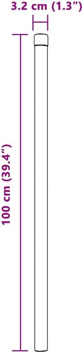 Actual product image vidaXL Zaunpfosten