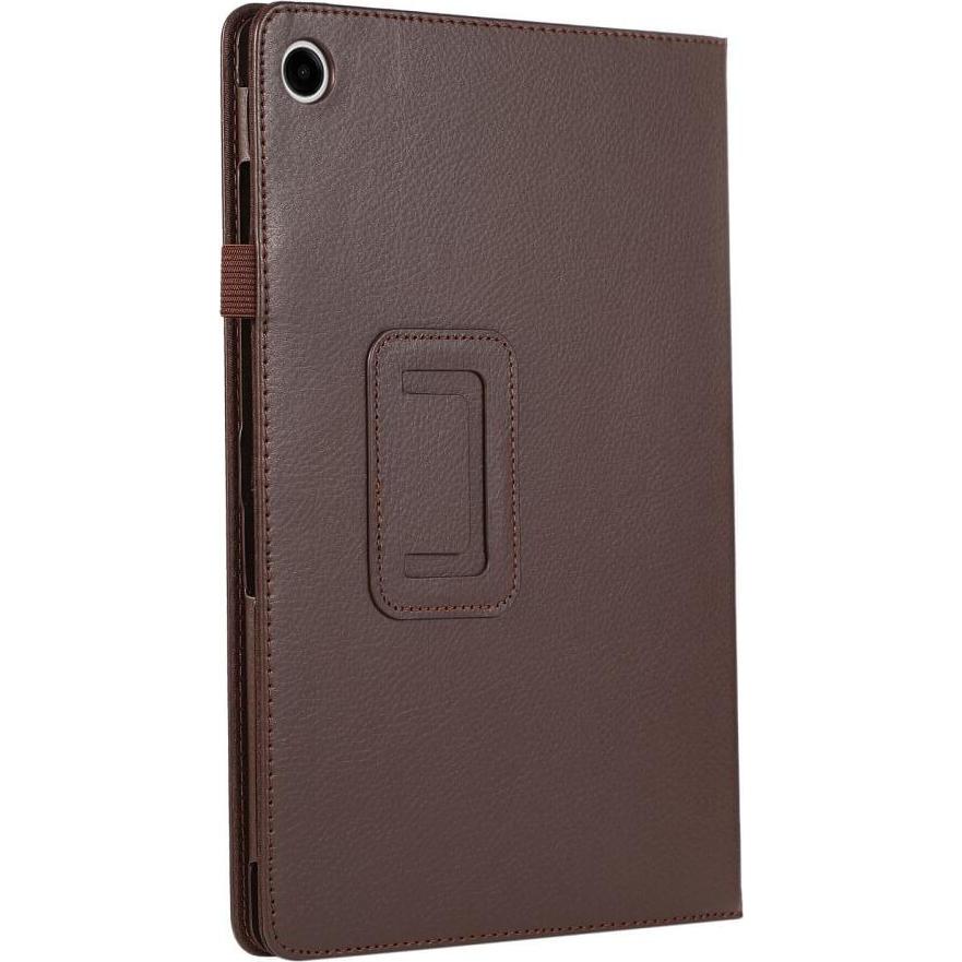 Thumbnail - Cover-Discount Galaxy Tab A9+ - Bi-fold Stand Etui braun (Galaxy Tab A9+), Tablet Hülle, Braun