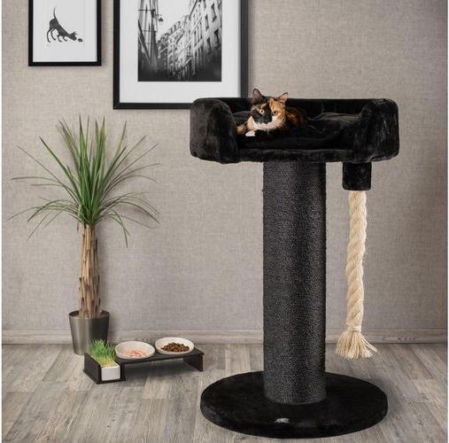 Productafbeelding CanadianCat Kattenboom Lounge Ontario 1, Zwart (100 cm, Zwart)