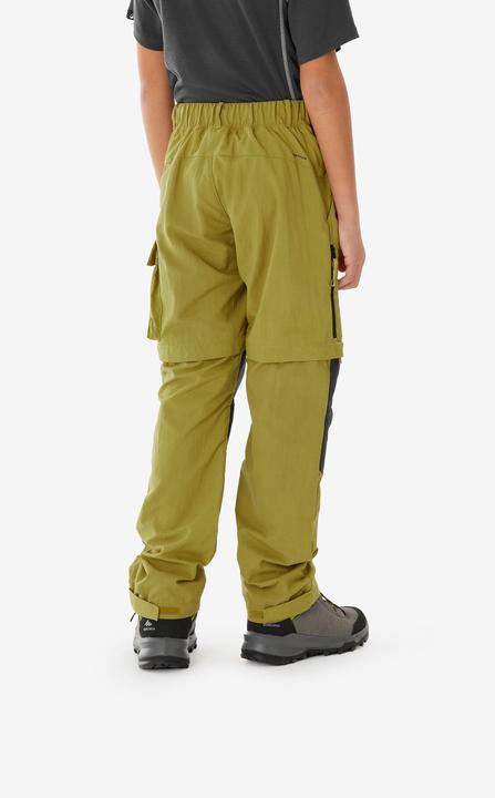 Actual product image Quechua Zip-Off-Hose Kinder Gr. 123–172 Wandern - MH500 khaki (140)