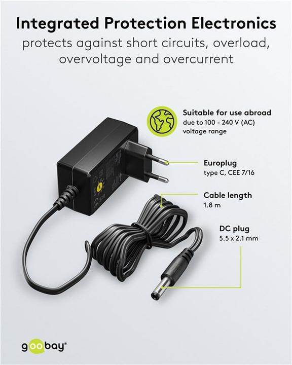 Actual product image Goobay Universal power supply unit 36 W