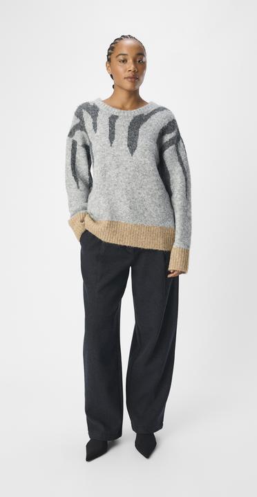 Produktbild Object Gemusterter Strickpullover (L)
