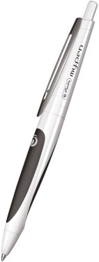 Produktbild Herlitz Kugelschreiber my.pen Schwarz Weiss Silber (Weiss, Schwarz, 1 x)
