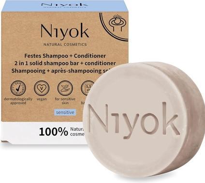 Niyok Festes Shampoo und Conditioner Sensitiv 80 g (Festes Shampoo)