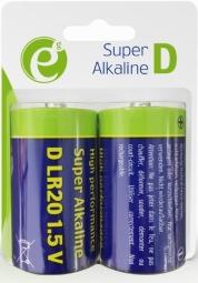 Actual product image Energenie Bateria alkaliczna Gembird LR20 (type D), 1.5V, 2 sztuki (2 pcs., D)