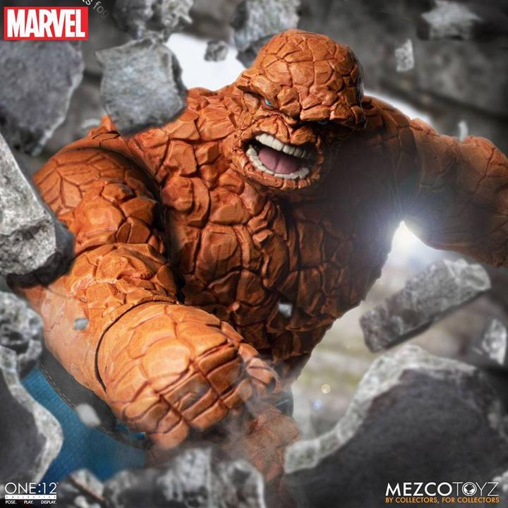 Image du produit Mezco Toys Marvel figurines 1/12 Fantastic Four Deluxe Steel Box Set 16 cm