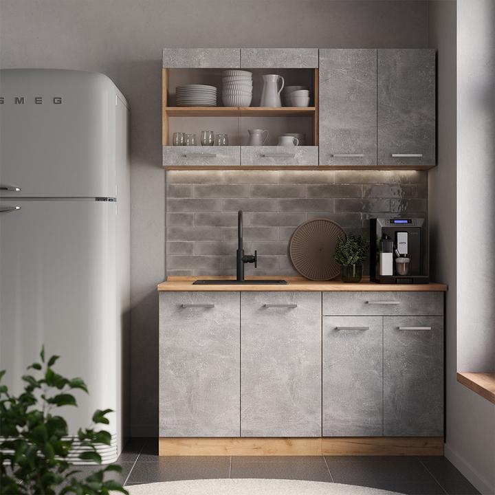 Produktbild Vicco Küchenschrank für Dachschrägen R-Line (140 x 46 x 81.60 cm)