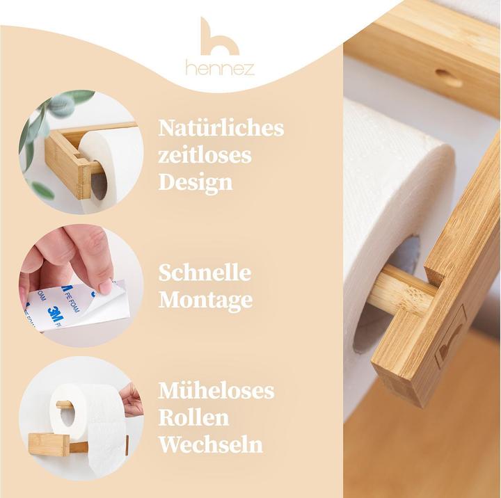 Immagine prodotto Hennez Toilettenpapierhalter Maria Nature