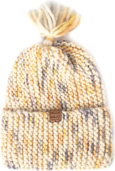 Image du produit Moja Majo Bonnet de laine enfant Rose One Size, jaune chiné