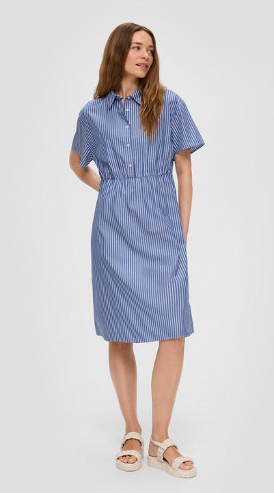 Immagine prodotto S.Oliver Kleid Streifenkleid aus Baumwolle mit elastischem Bund (42)