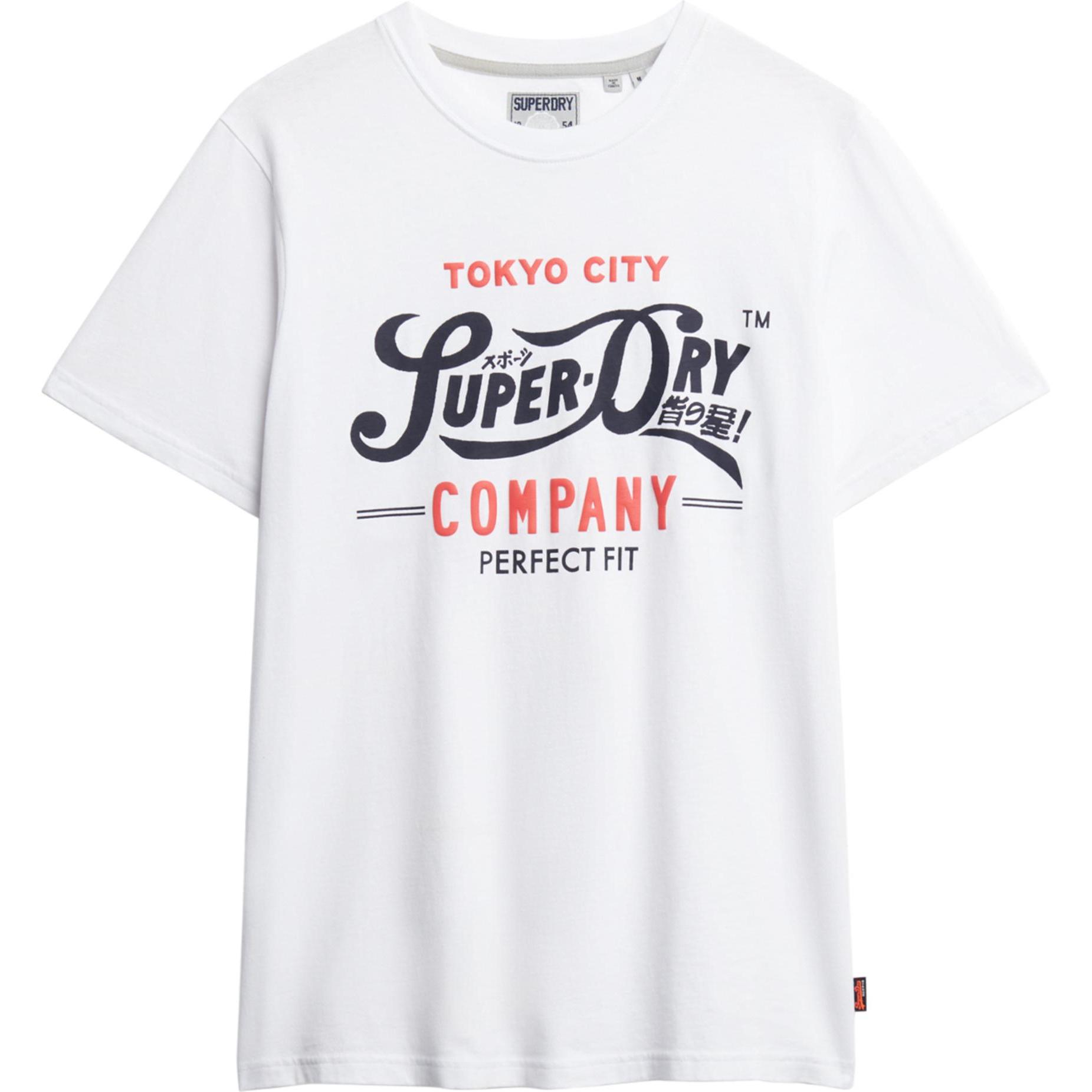 Superdry, Herren, Shirt, Vl Tokyo Relaxed, Weiss, (XL)