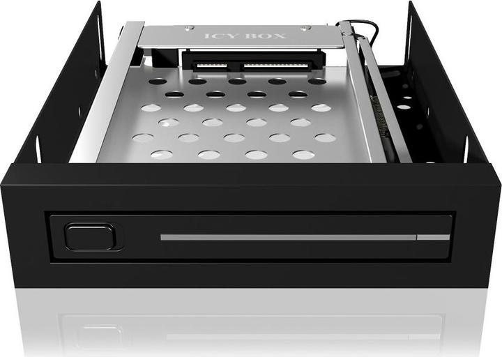 Produktbild Icy Box IB-2216StS SATA Wechselrahmen fuer 6,3cm 2.5Z HDDs SSDs in 3.5Z Schacht Hot-Easy-Swap Alu Kunssto...