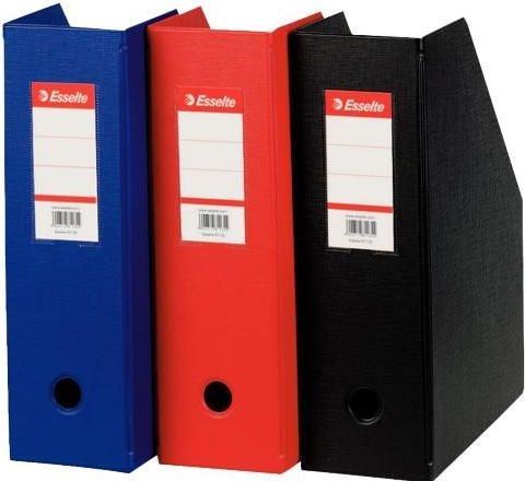 Produktbild Dymo Esselte Aktenordner Standard, A4, Karton, schwarz (B)100 mm mit PVC-Folie verschweisst, faltbar (A4)