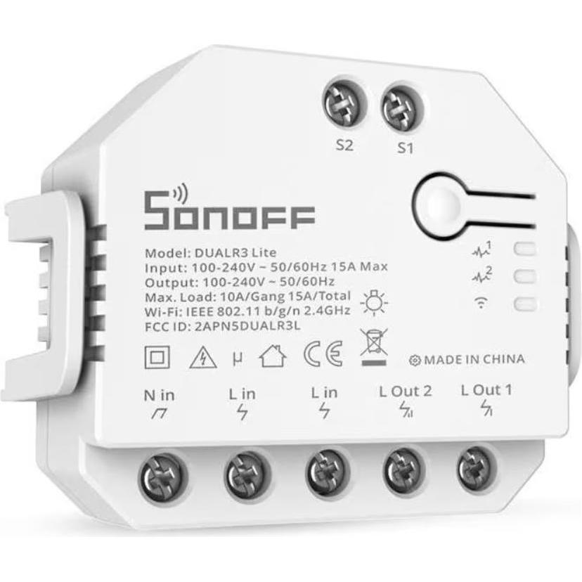 Thumbnail - Sonoff, Aktor, WiFi-Rolladenaktor DUALR3Lite (Schaltaktor)