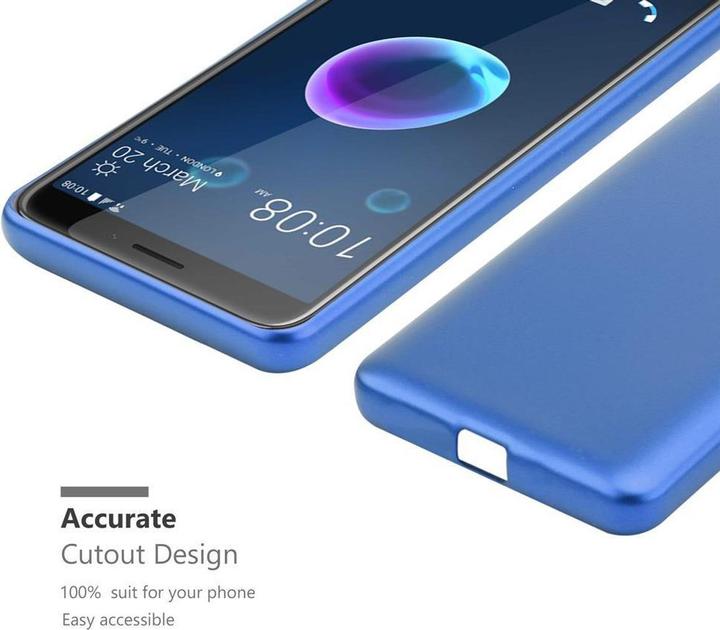 Image du produit Cadorabo Couverture métallique mate TPU (HTC Desire 12)