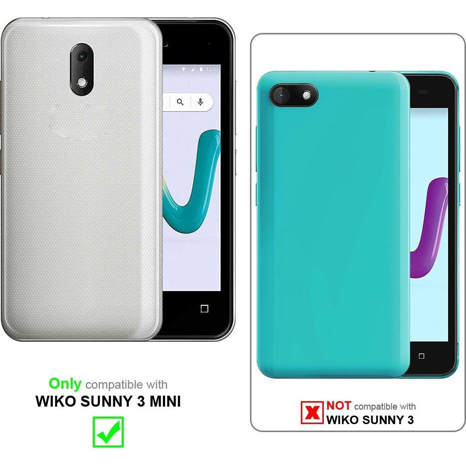 Thumbnail - Cadorabo Jeans Optik (Wiko Sunny 3 Mini), Smartphone Hülle, Grau, Braun