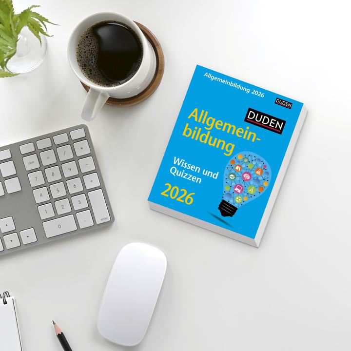 Produktbild Harenberg Duden Allgemeinbildung Tagesabreisskalender 2026 - Wissen und Quizzen