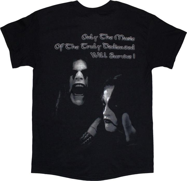 Actual product image Immortal Unisex Adult At The Heart Of Winter Back Print T-Shirt (L)