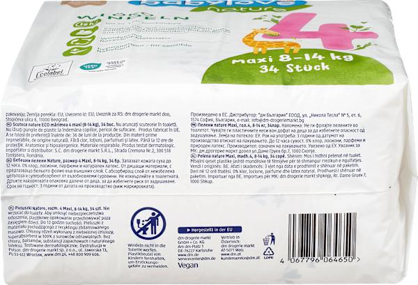 Image du produit dm babylove nature Windeln (Taille 4, Pack, 34 pcs)