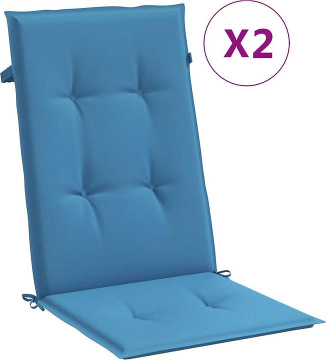 Immagine prodotto VidaXL Cuscini dello schienale alto 2 pezzi in tessuto (120 x 50 x 4 cm)