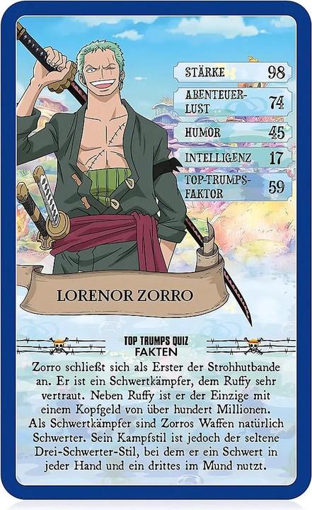 Actual product image Winning Moves Top Trumps One Piece Collectables, card game, from 2 players, from 8 years (DE edition) (German, 2 Players)