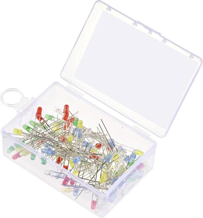 Image du produit Tru Components LED filaire Rouge, Jaune, Bleu, Jaune-Vert, Blanc chaud Rond 55 mcd