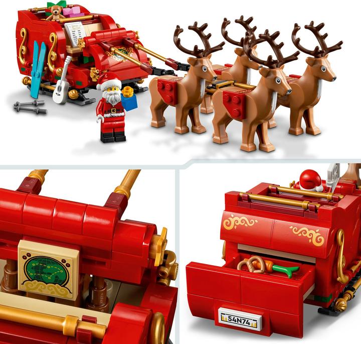 Actual product image LEGO Classic Santa Claus sleigh 40499 (40499, LEGO Classic, LEGO Rare Sets)