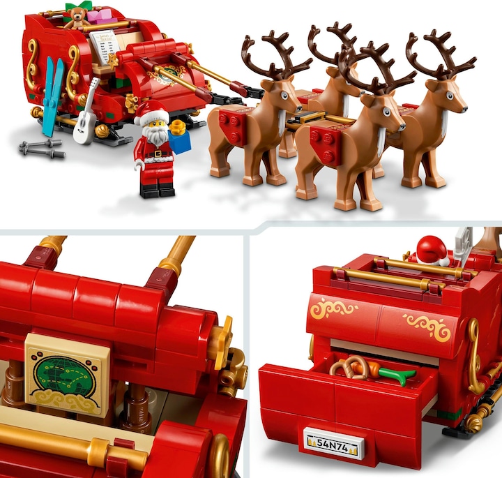 Actual product image LEGO Classic Santa Claus sleigh 40499 (40499, LEGO Classic, LEGO Rare Sets)