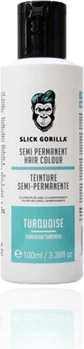 Slick Gorilla Vegane und tierversuchsfreie semi-permanente türkisfarbene Haarfarbe 3.38 (Türkis)