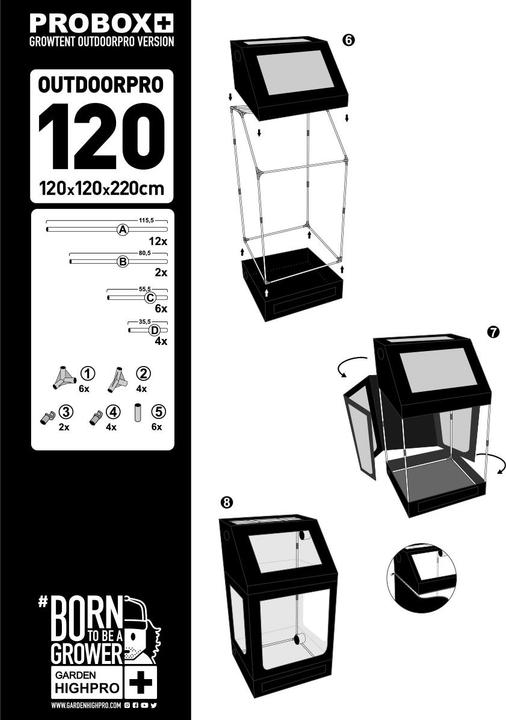 Actual product image Garden HighPro Garden High Pro Pro Box Outdoorpro 120