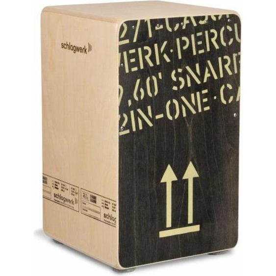 Schlagwerk CP404 BLK 2 in One Cajon (Perkussion), Perkussion, Braun
