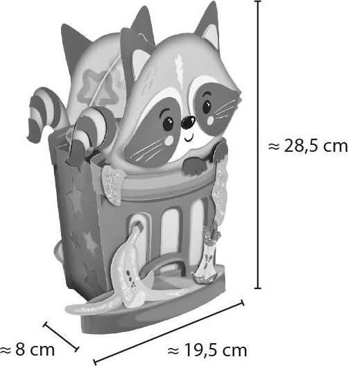 Produktbild Ursus Laternenbastelset 28x19cm 1874002F Racoon