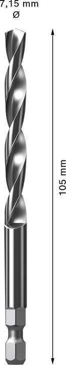 Actual product image Bosch Professional Zubehör Centre drill (7.15 millimetres)