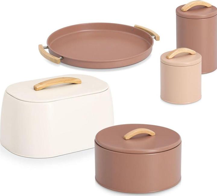 Actual product image Zeller Present Vorratsdose 1300 ml Metall ø 11.3x18.7 cm (1.30 l)