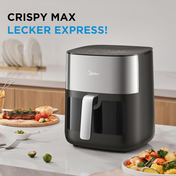 Produktbild Midea Digitale Luftfriteuse mit Touchscreen, einstellbarer Temperatur und Timer, gesundes Frittieren