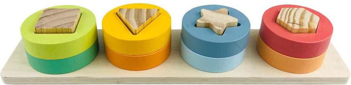 Stapelpuzzle aus Holz mit Formen, 9-tlg.