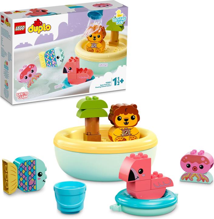Produktbild LEGO Badewannenspass: Schwimmende Tierinsel (10966)