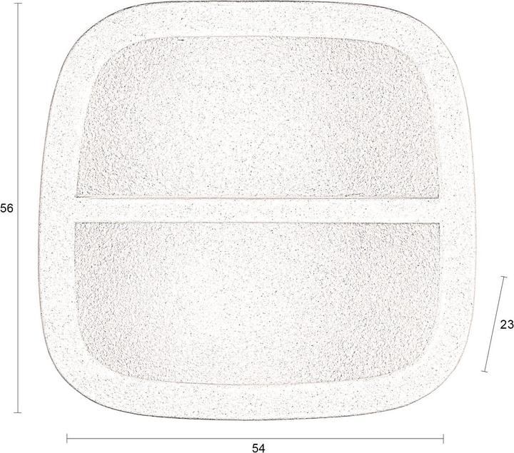 Image du produit Dutchbone Veda Wall Cabinet 1 étagère centrale